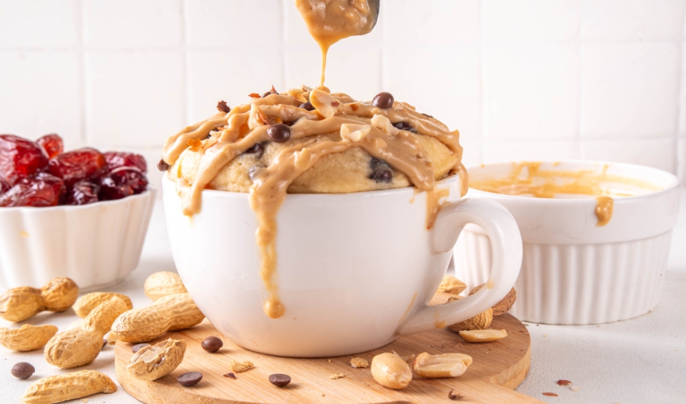  Peanut Butter Chocolate Mug Cake