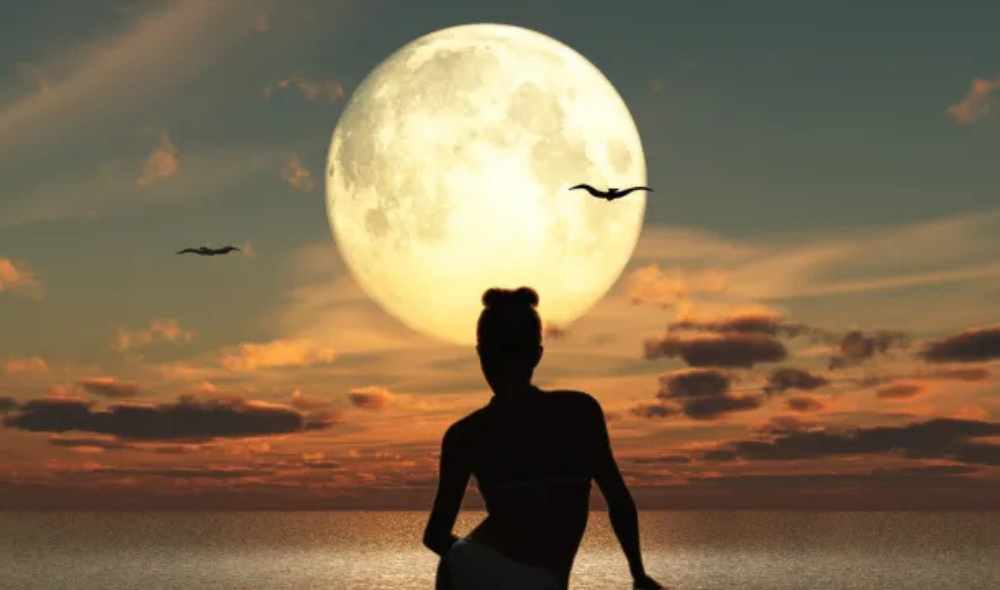 What is moon bathing?
