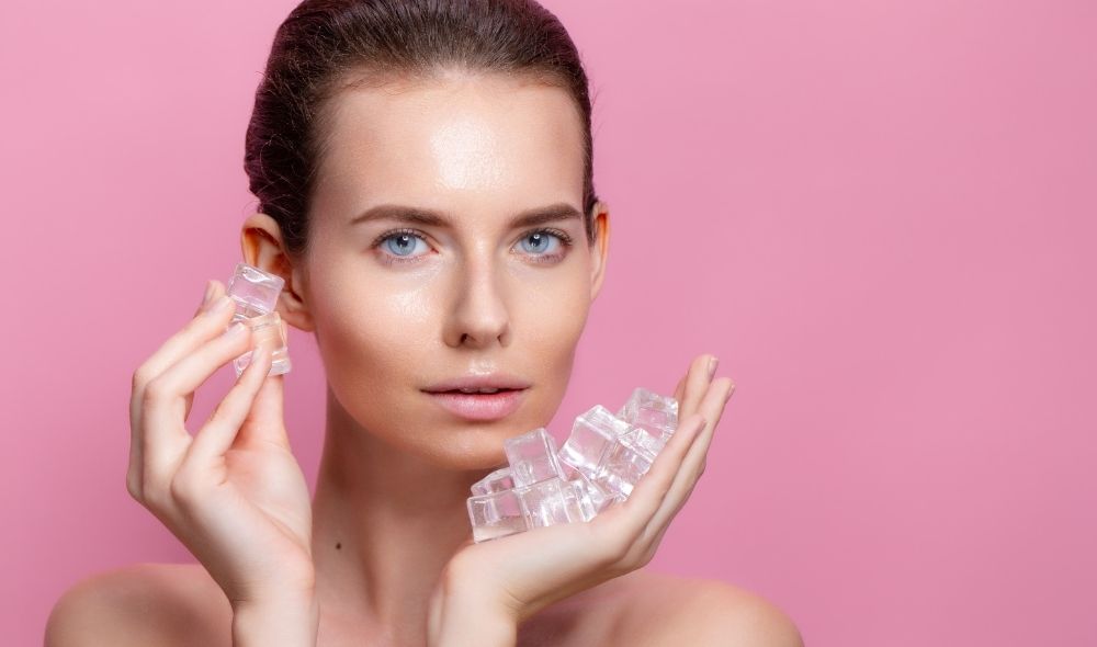 benefits of ice rolling face