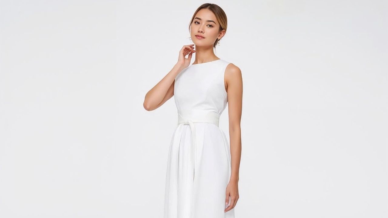 smocked white dress