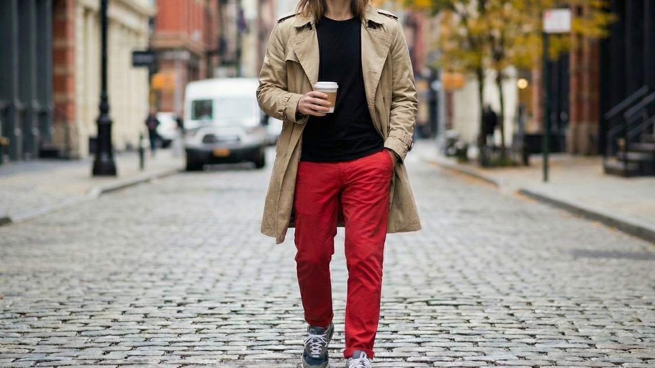 red pants outfit