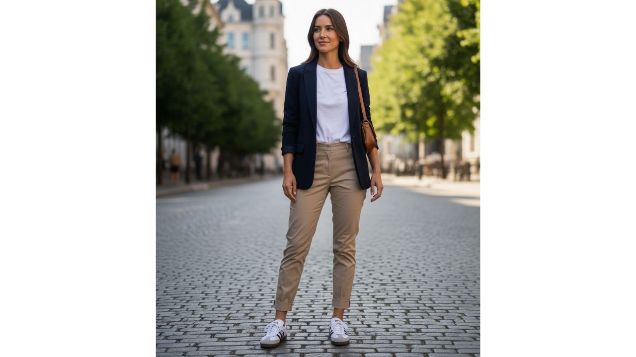 work outfits with sneakers