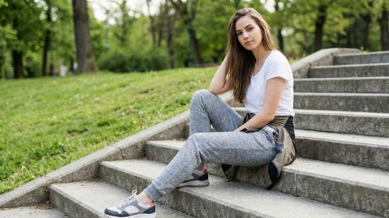 grey sweatpants outfit