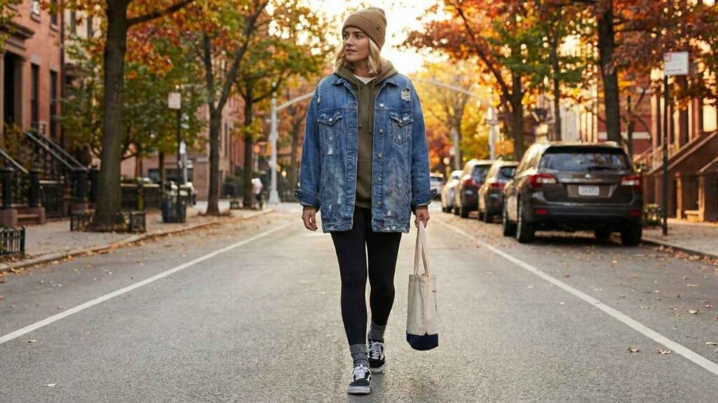 what to wear with a jean jacket