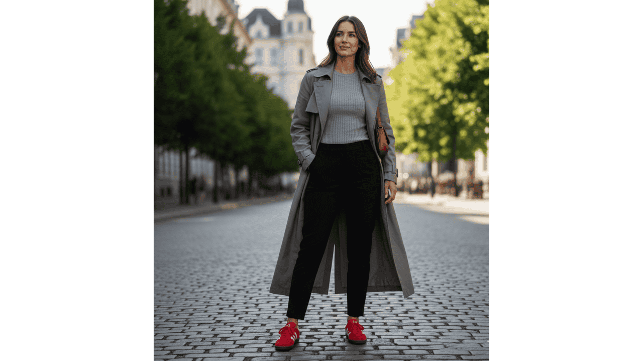 work outfits with sneakers