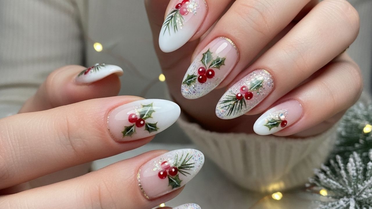 acrylic winter nails