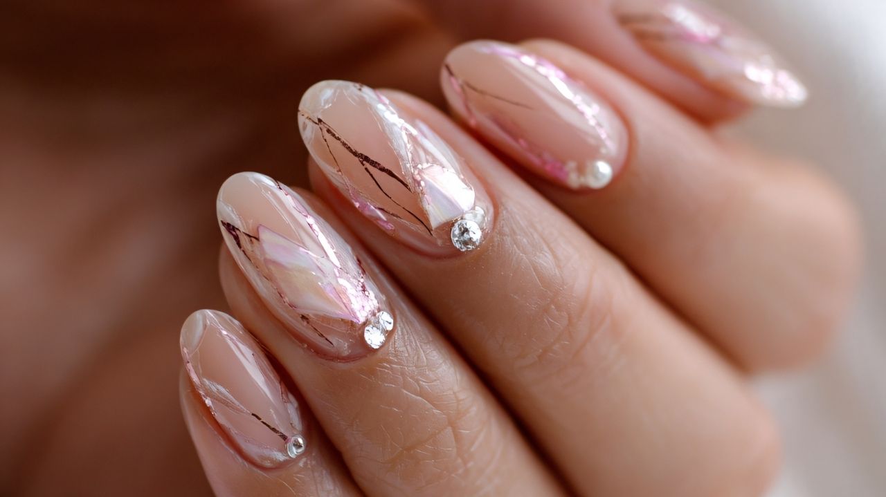 acrylic winter nails